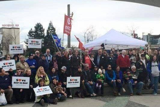 Postal workers rally together to fight door-to-door delivery elimination