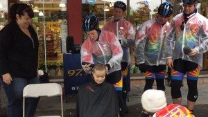 Hope getting her head shaved by Hilary