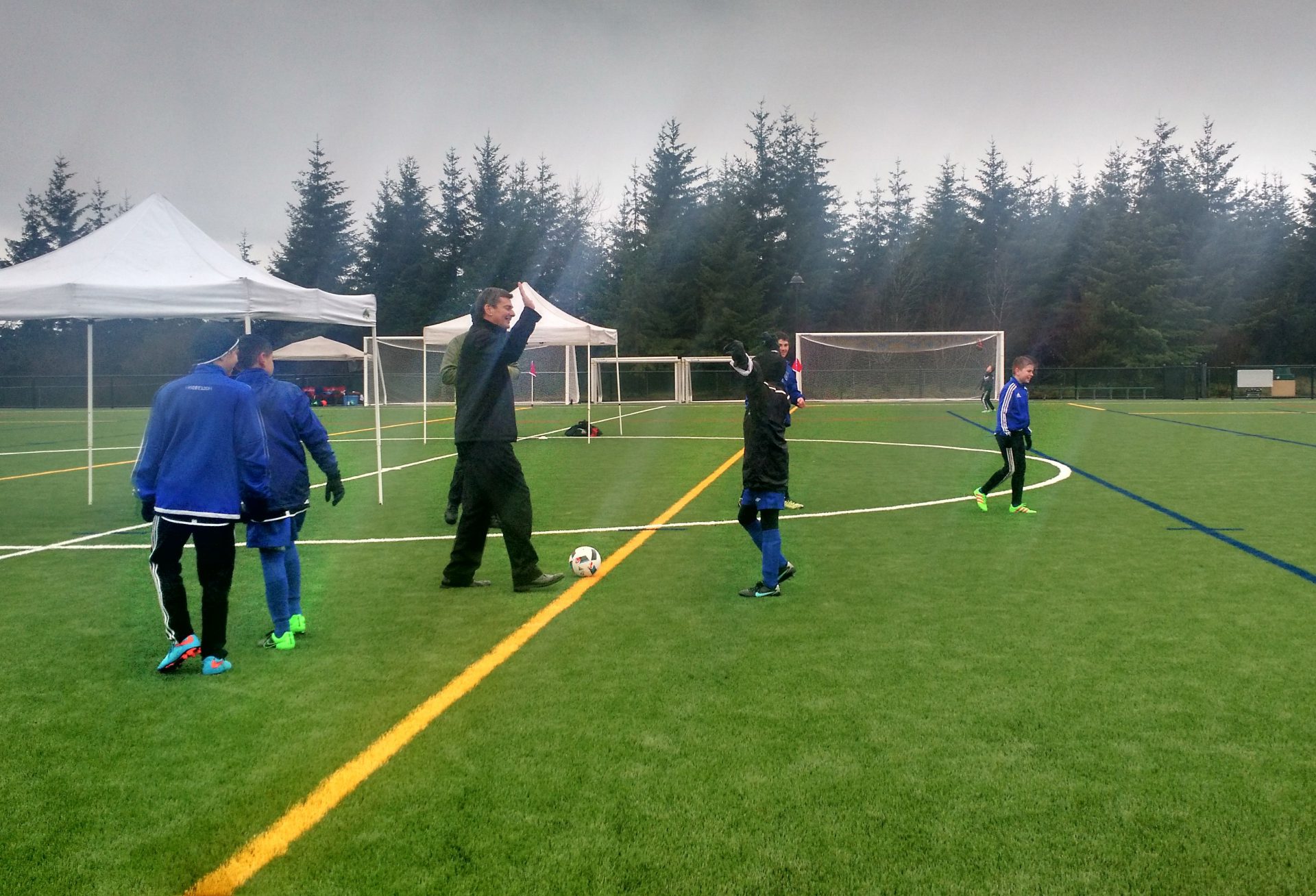 The Grand Opening of the Robron artificial turf field