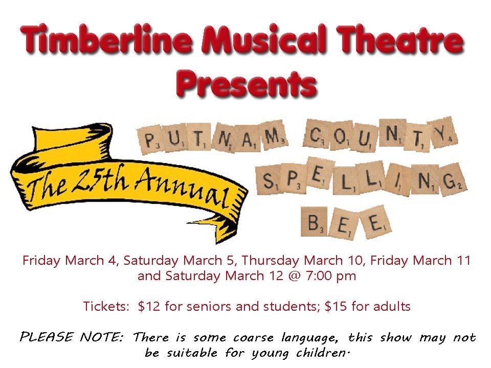 Timberline Musical starting this weekend