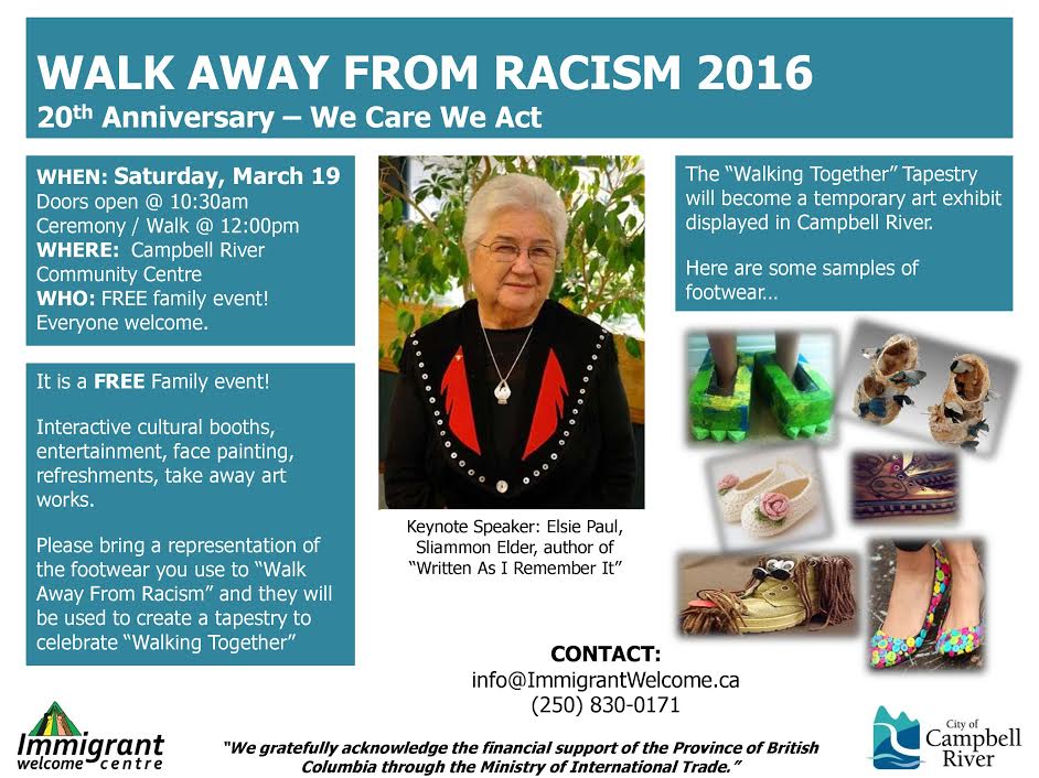 Walk Away From Racism features Elsie Paul