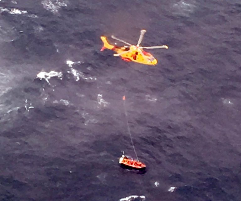 Man rescued after falling overboard near Kyuquot