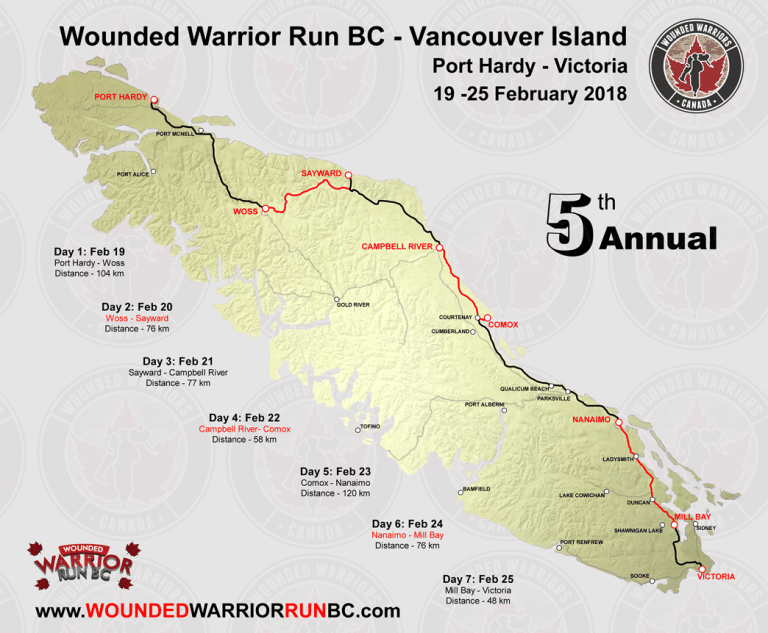 Wounded Warrior Run makes Campbell River stop