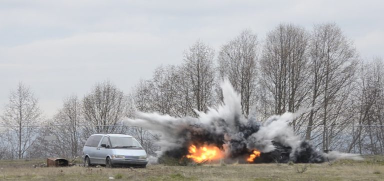 Bomb disposal training kicks off with a bang at 19 Wing