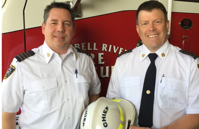 Fire chief honoured for 30 years of service