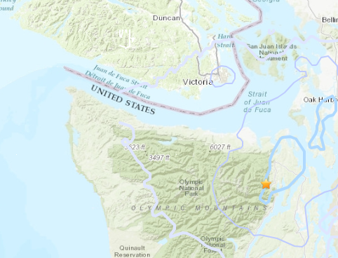 Small earthquake felt by over 560 people this morning