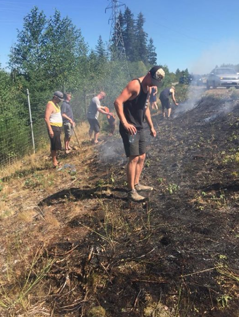 No injuries in Oyster River area grass fire