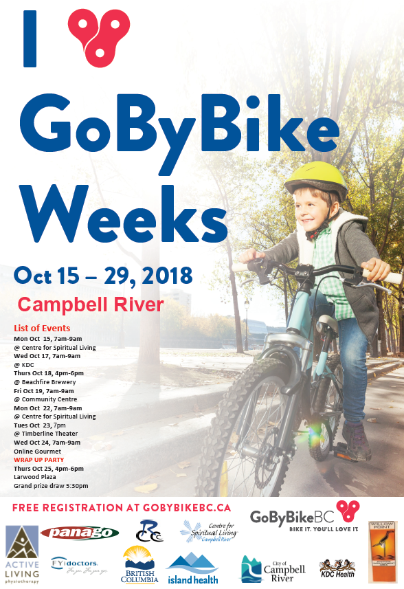 GoByBike Weeks kick off on October 15th
