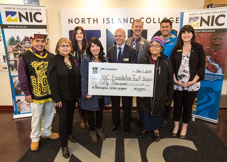 $50,000 donation supports Aboriginal students at North Island College