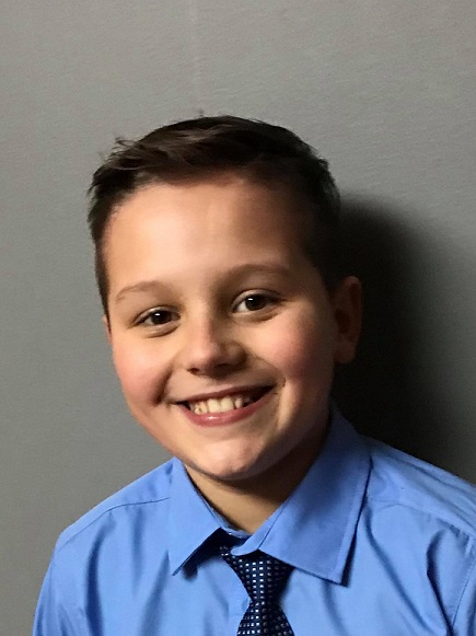 Local boy raising funds for two charities by braving frigid waters