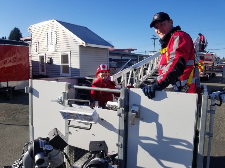 Sandowne Elementary student selected to be fire chief for a day