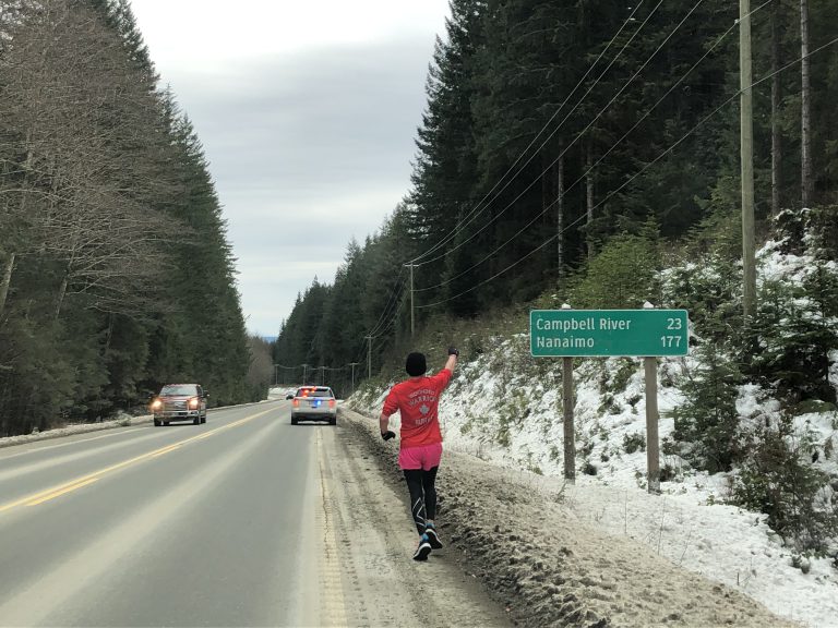Wounded Warriors run passing through Campbell River, Comox Valley today