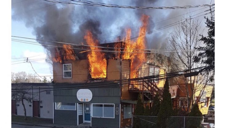 Police confirm man’s arrest after string of downtown Courtenay fires