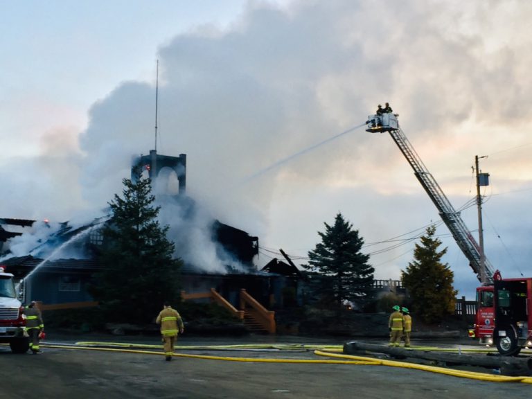 Major fire damages Salmon Point Restaurant