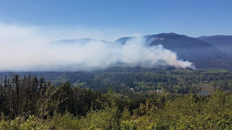 Gale warning in effect for Johnstone Strait, Sayward wildfire may be affected