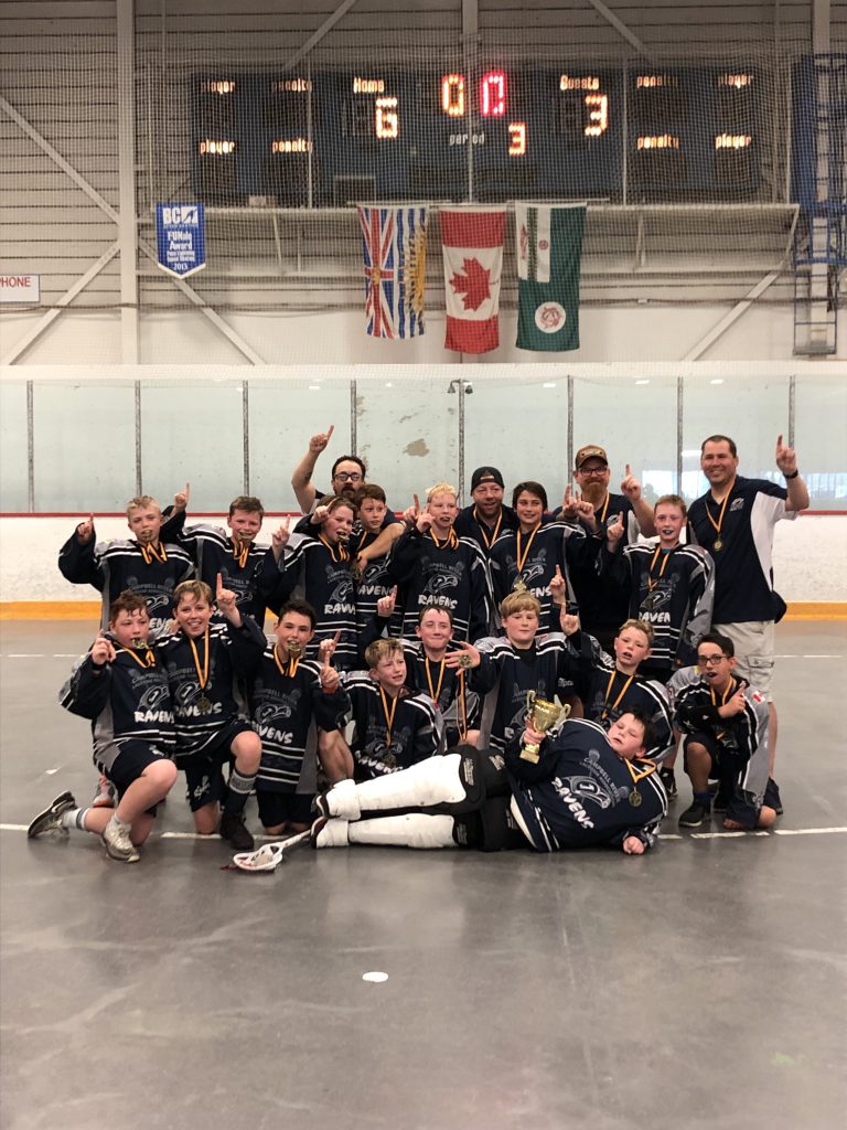 Campbell River peewee lacrosse team wins gold