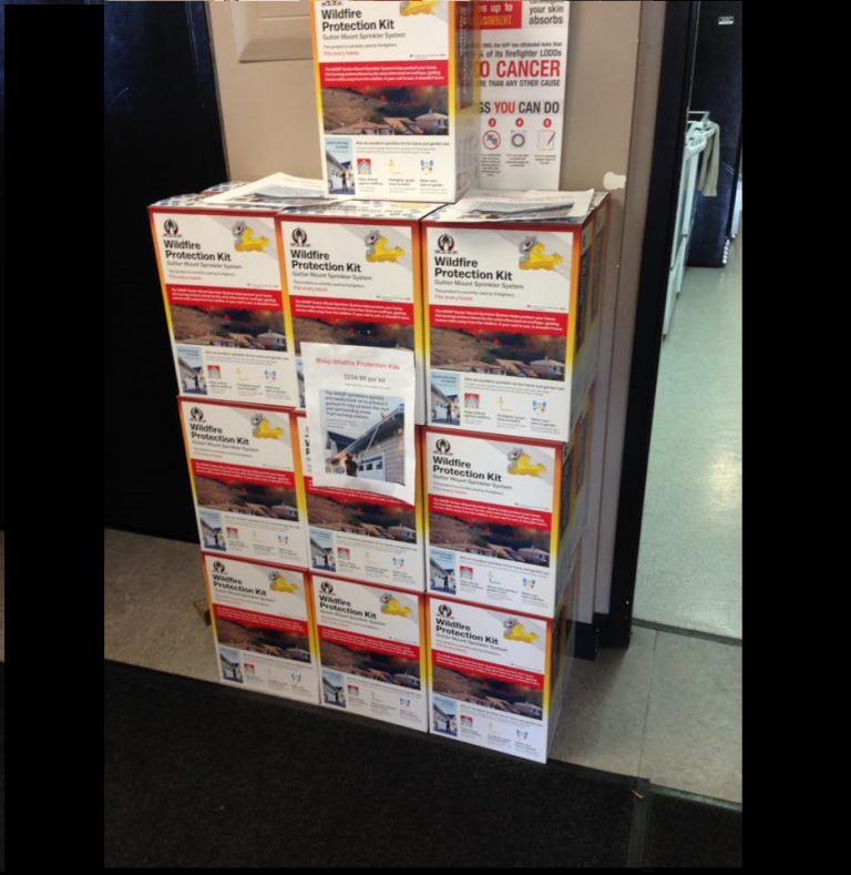 Comox Fire Rescue restocked on wildfire sprinkler kits