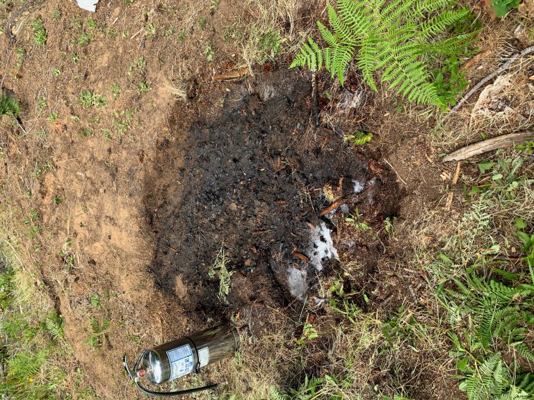 Fire department called to extinguish unattended campfire