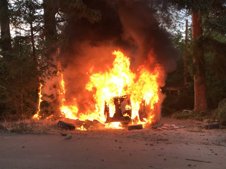 Car catches fire at Saratoga Speedway