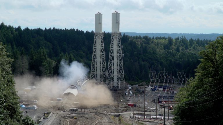 Surge tower felling work moving ahead