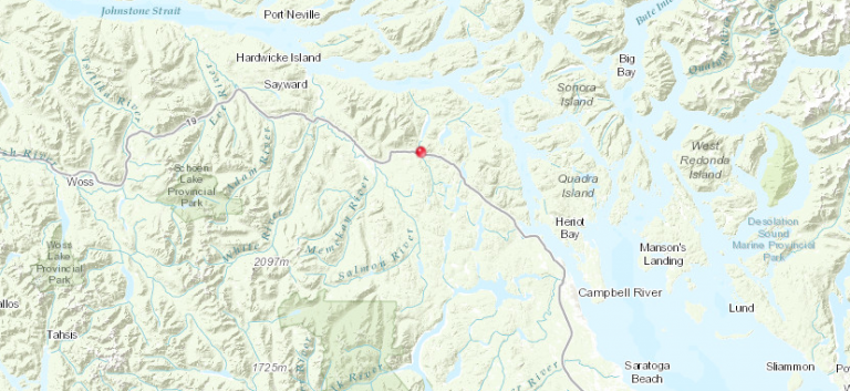 Small wildfire ‘under control’ north of Campbell River