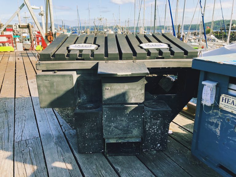 Trash skimmer keeping Campbell River’s harbour clean