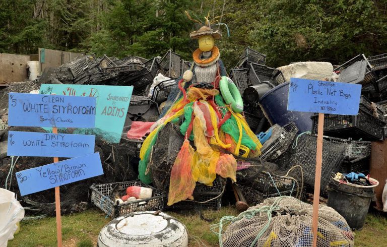 Nearly nine tons of debris collected off of Denman Island beaches