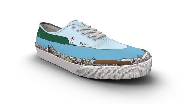 Local artist designs Campbell River-inspired shoes for contest