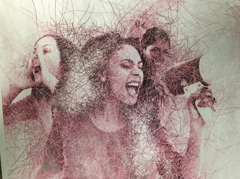Purple colour of Campbell River campaign against gender-based violence