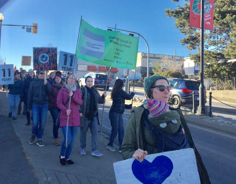 Group marches through Courtenay for climate change awareness 