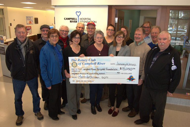 Local Rotary Clubs raise thousands for Campbell River Hospital Foundation