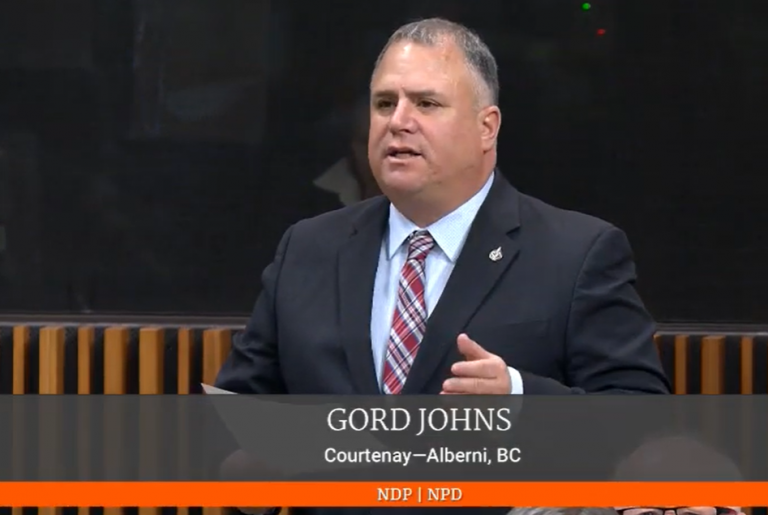 MP Gord Johns asks Liberals to keep their promise for fish farms