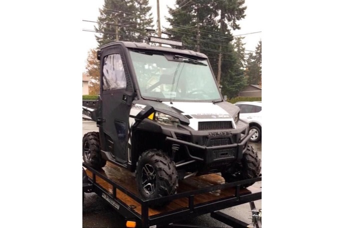 Campbell River RCMP thanking tipsters for help in locating stolen UTV, trailer