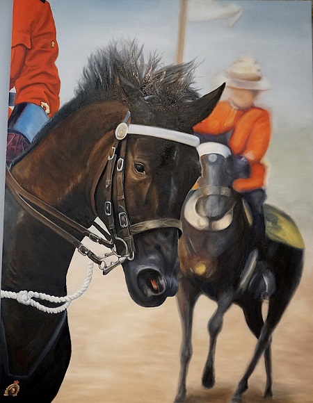Local Campbell River artist donates artwork to RCMP