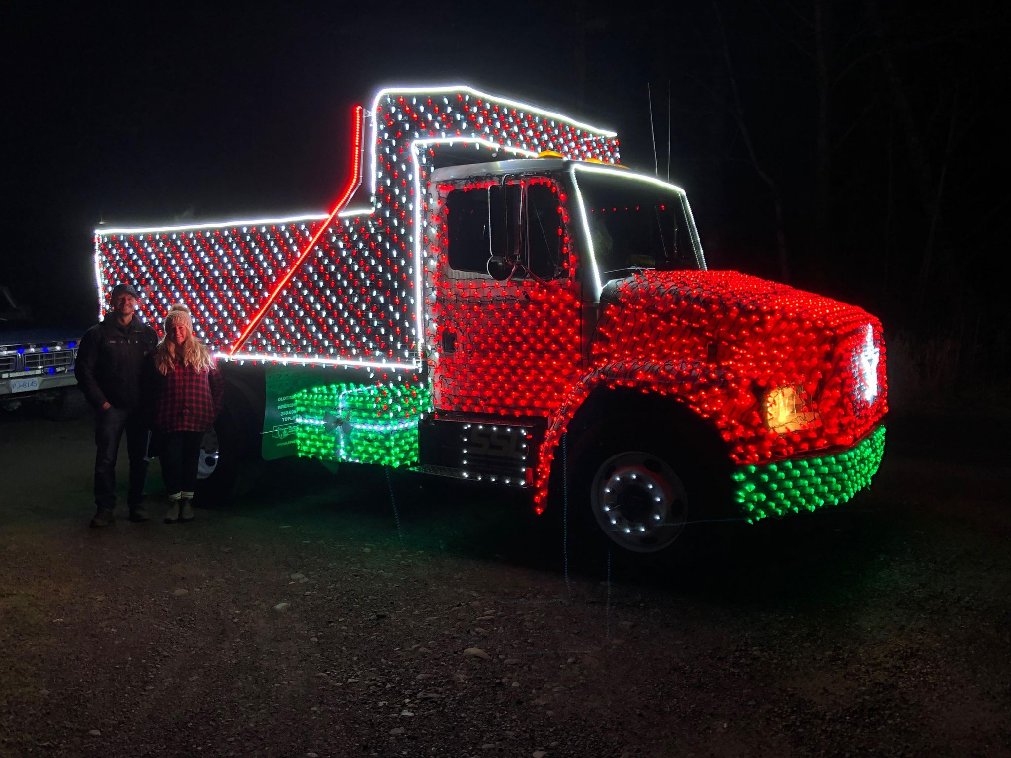 Christmas Light Trucks on a roll for Comox Valley Food Bank My