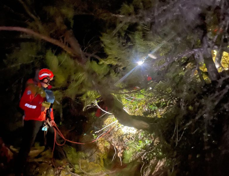 Comox Valley SAR members rescue solo hiker from cliff