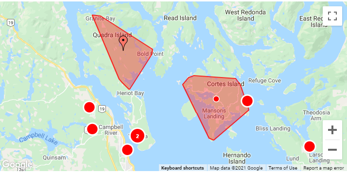 Storm putting many on North Island in the dark