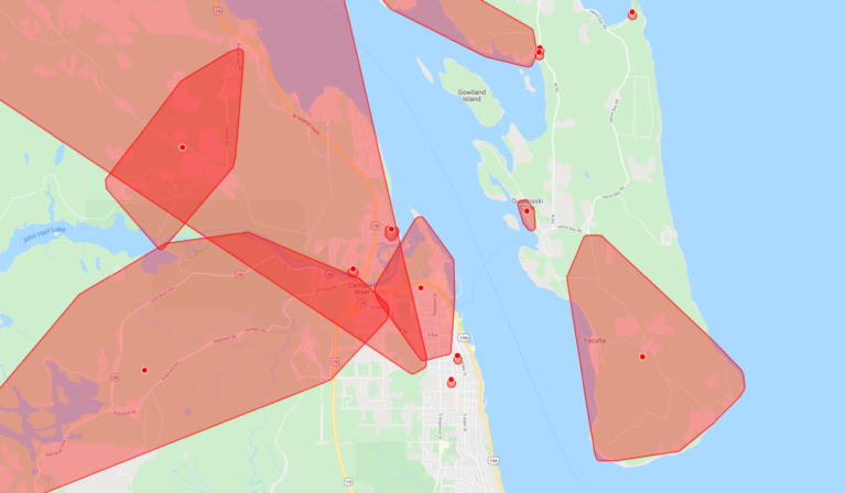 Thousands without power in Campbell River