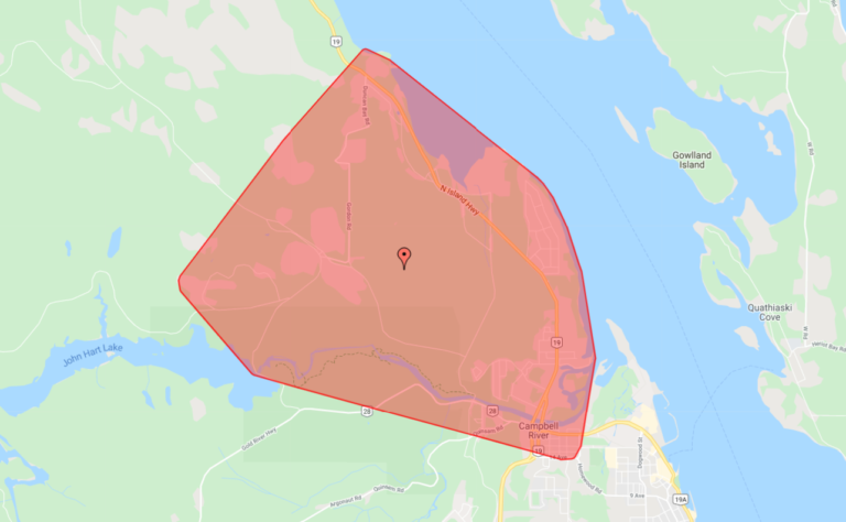 Vehicle crash to blame for Friday power outage in Campbell River
