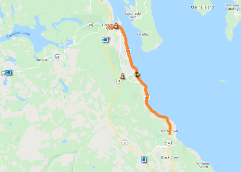 Morning commute: DriveBC warns of water pooling on Highway 19A