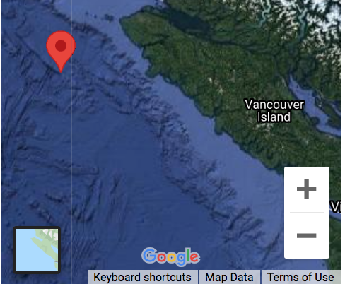 4.7 magnitude earthquake recorded off Vancouver Island