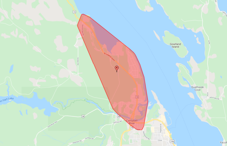 Thursday power outage hits Campbell River