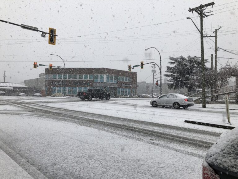Snowfall warning issued for Comox Valley, Campbell River