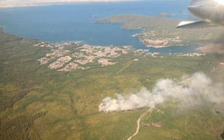 Drone Operators Urged to Keep Away from Fire Near Port Hardy
