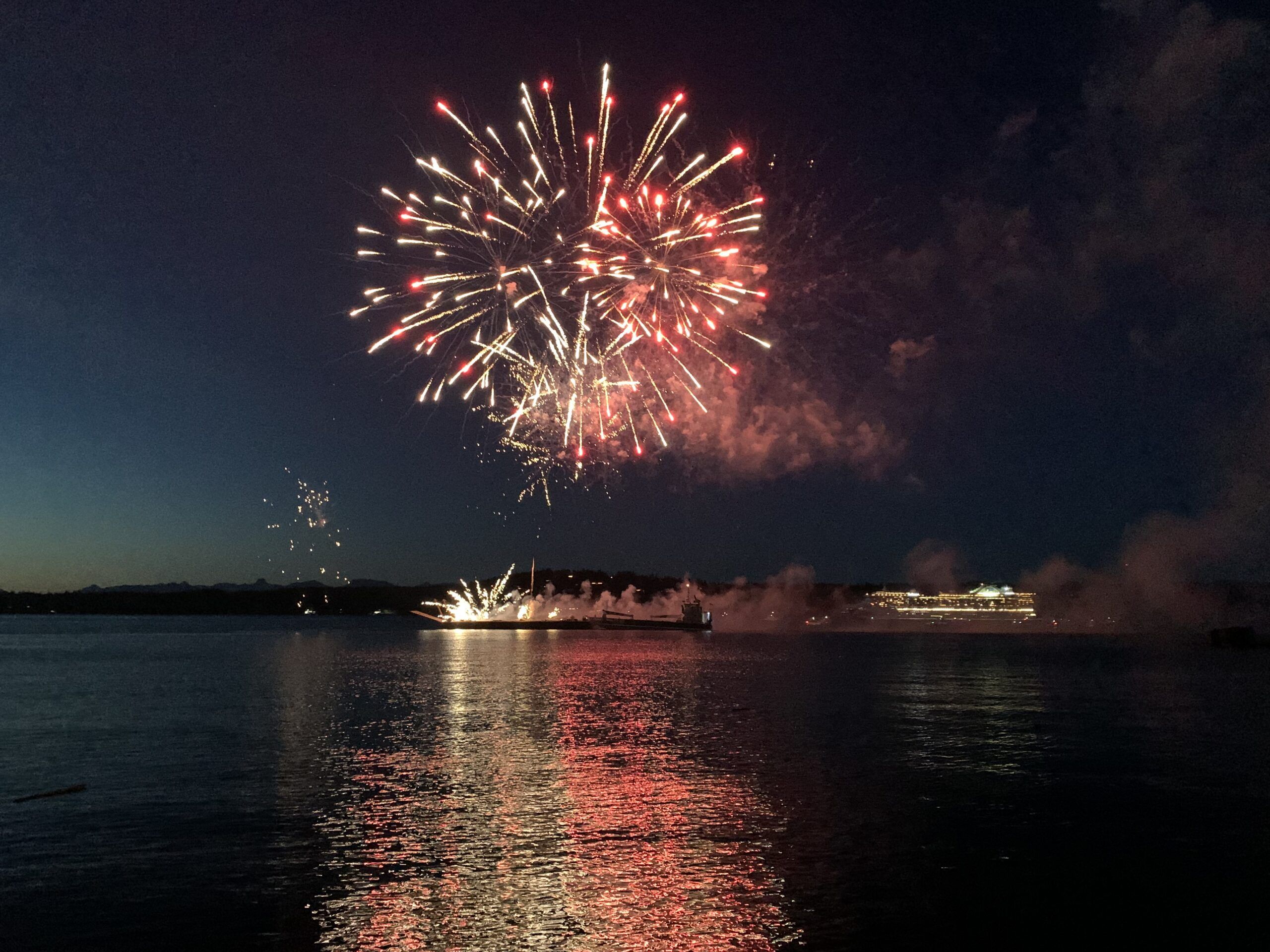 Cruise ships take part in Canada Day fireworks finale My Campbell River Now