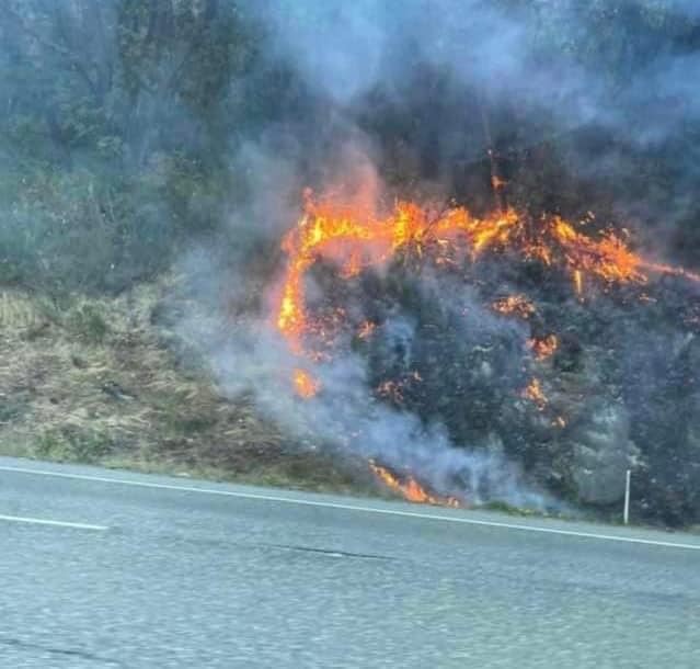 Wildfire Closes Highway-1 Near Malahat Summit