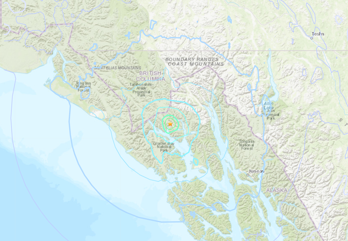 Earthquake just now in bc