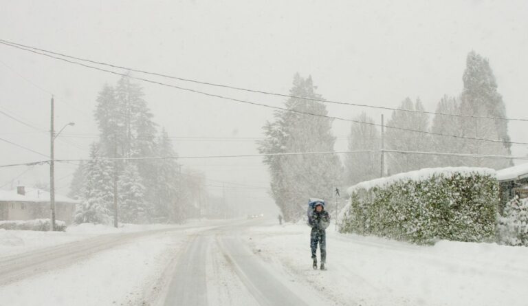 Snow down to sea level expected on Vancouver Island and Sunshine Coast