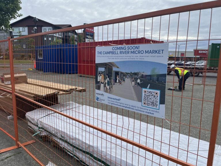 Micro-market storefront installation begins downtown