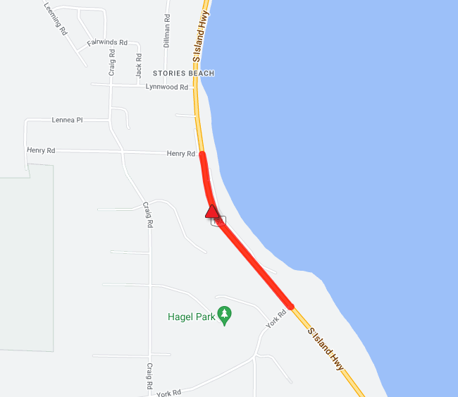 UPDATE: Highway 19A re-opened after power lines down this morning